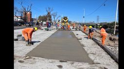 Cómo avanzan las obras en La Noria para mejorar el tránsito