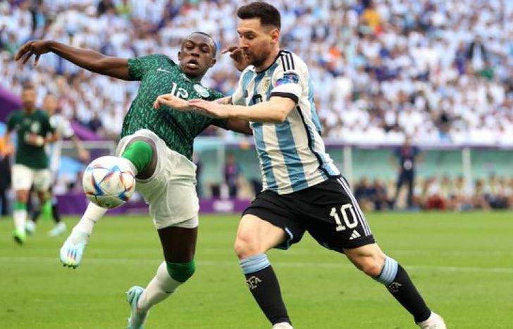 Messi anotó el gol del seleccionado nacional.