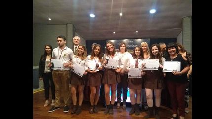 Los chicos recibieron sus premios.