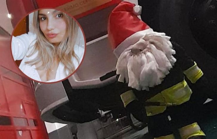 Un Papá Noel que ya está en el Destacamento N° 1 de Banfield.