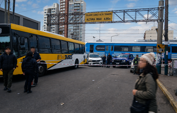 El transito en la zona interrumpido por el siniestro fatal.