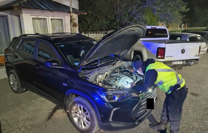 La camioneta robada en Temperley.