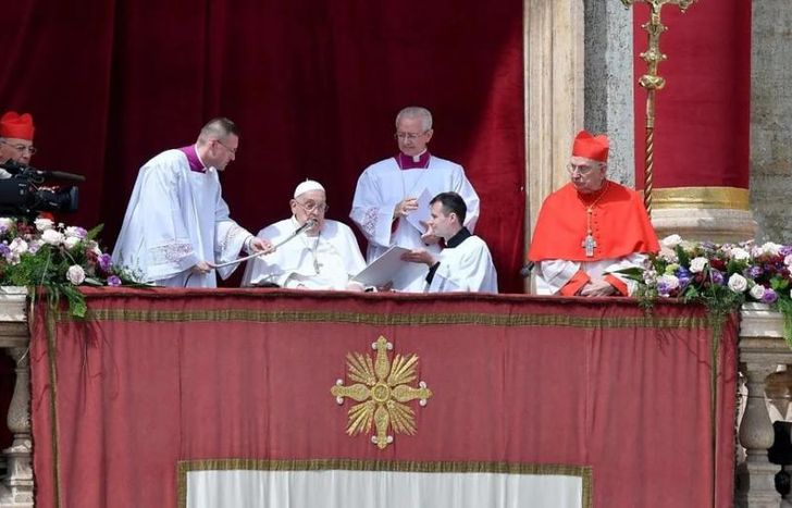 La última aparición del papa Francisco en público.
