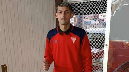 Enzo, el jugador de Los Andes baleado. Enzo, el jugador de Los Andes baleado.