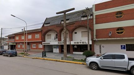 El hotel donde capturaron al delincuente.