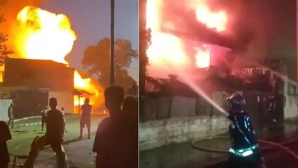 El incendio destruyó el lugar donde funcionaba la estación de trenes.