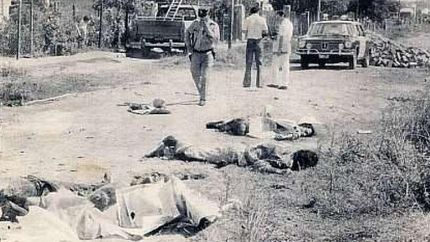 Cruda postal de lo que fue aquella trágica jornada.