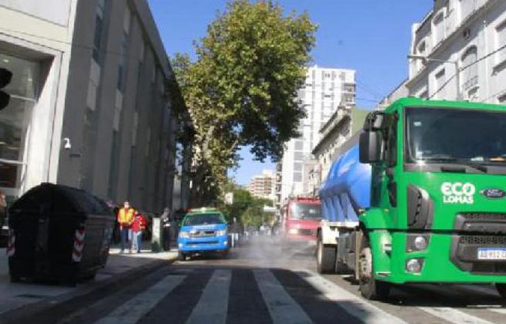 Siguen las acciones de desinfección.