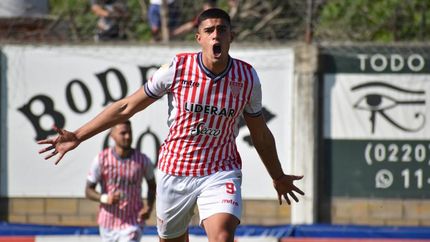 Con ese grito, Trejo celebraba su gol ante Merlo. Con ese grito, Trejo celebraba su gol ante Merlo.