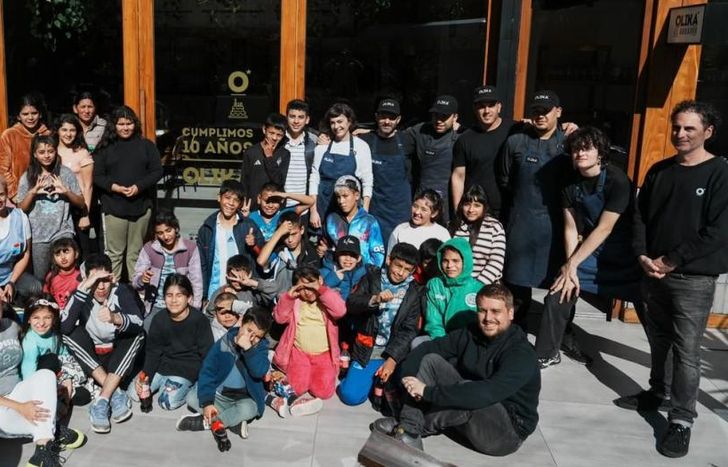 Vieron todo el proceso de producción y se quedaron a almorzar.