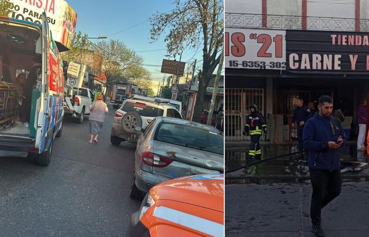 El negocio afectado es una tienda de venta de carne y pollo.