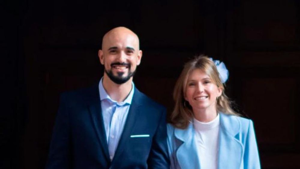 Abel Pintos y Mora Calabrese se casaron por Iglesia