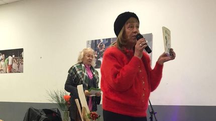 Silvia presentó el libro el pasado domingo en su querido Banfield.