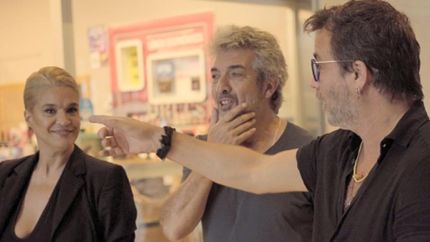 Ricardo Darín, Gastón Pauls y Leticia Brédice, en Nueve Auras.