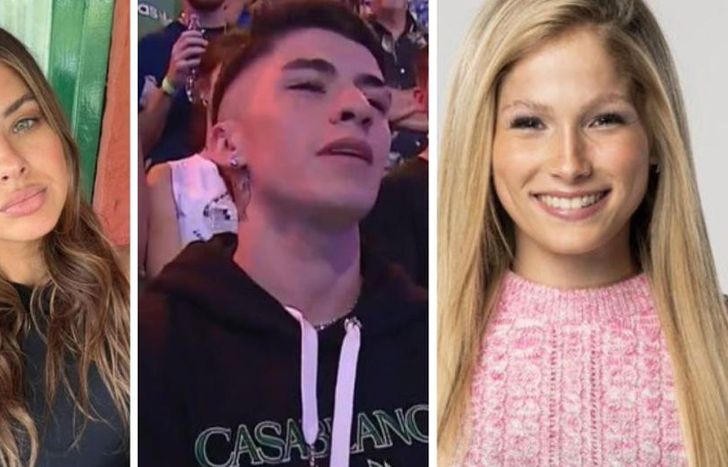 Lauty, en medio de la China y Lucía.