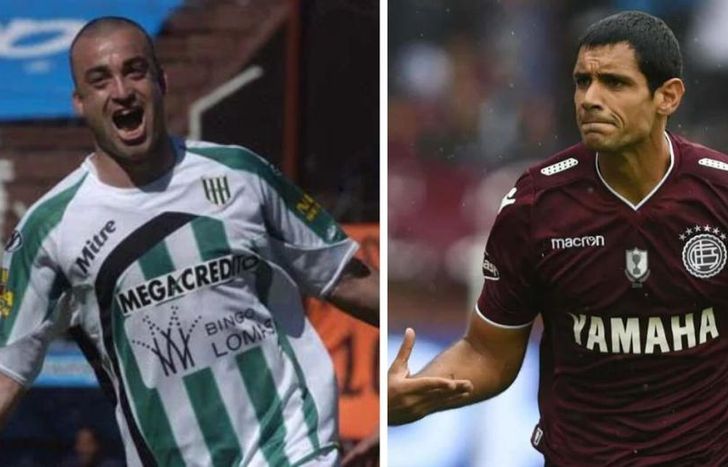 Santiago Silva y José Sand, dos de los que vistieron las camisetas tanto de Banfield como de Lanús.