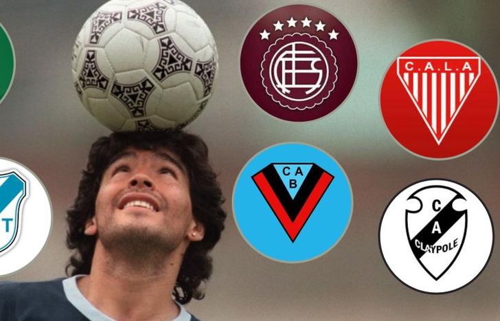 Maradona, presente en los clubes de la zona Sur.