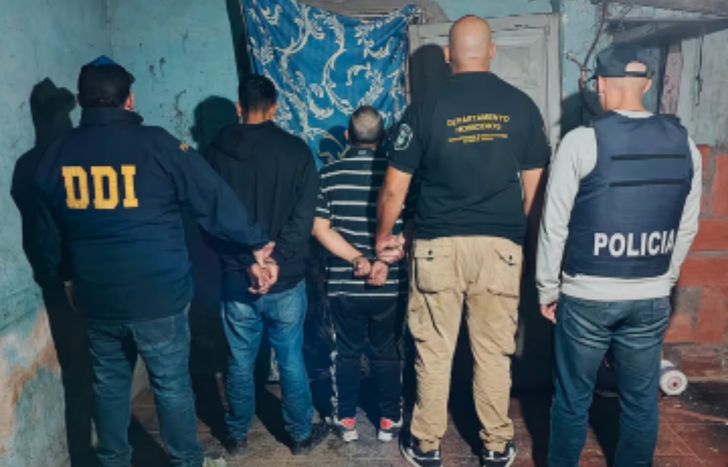 Los detenidos por el crimen en Temperley.