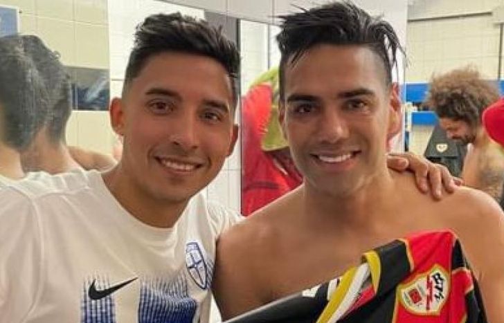 Mauro, Falcao y la camiseta del Rayo.