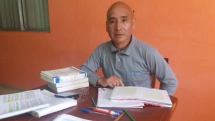 Marcelo Tolentino rindió en su casa vía Zoom. Aprobó con cuatro.