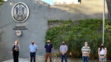 La nueva junta directiva, con Diego Hollmann como Presidente.