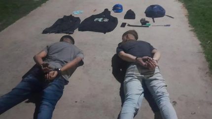 Lo atraparon junto a otro cómplice menor de edad.