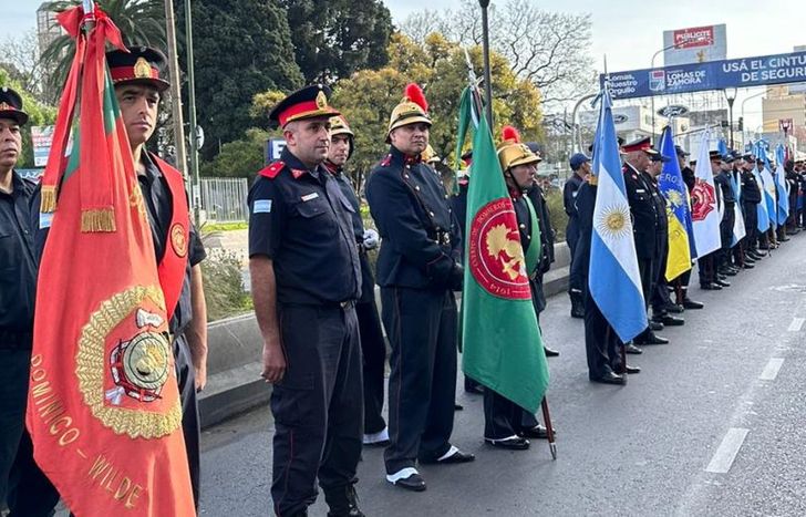 Participaron los bomberos de toda la Provincia de Buenos Aires.