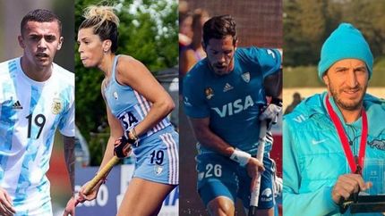 Deportistas y entrenadores de Lomas y el Sur.