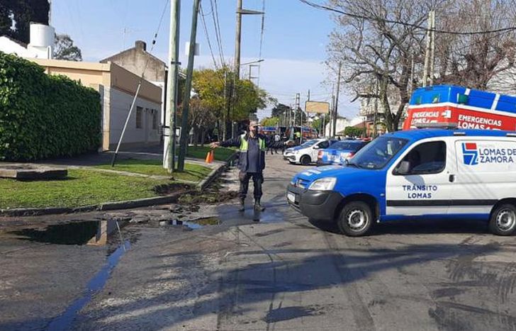 Emergencias Lomas y Tránsito Lomas actuaron de inmediato.