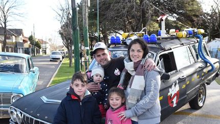 La familia Cazafantasmas. Diego pudo cumplir el sueño que tenía de chico.