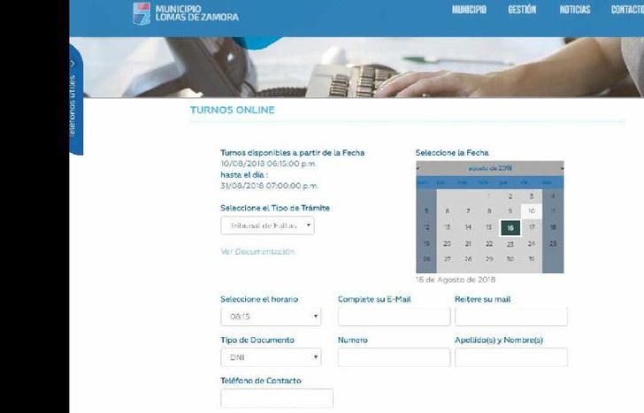 Los turnos se obtienen de forma más sencilla por la web.