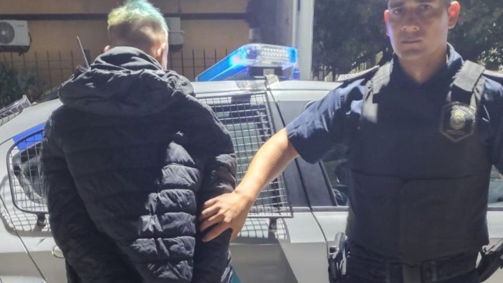 El momento de la detención. El momento de la detención.