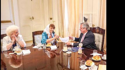 alberto fernandez recibio a organismos de derechos humanos