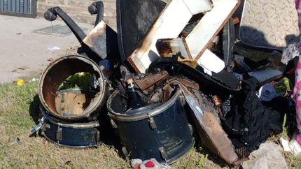 El incendio dejó importantes pérdidas materiales.