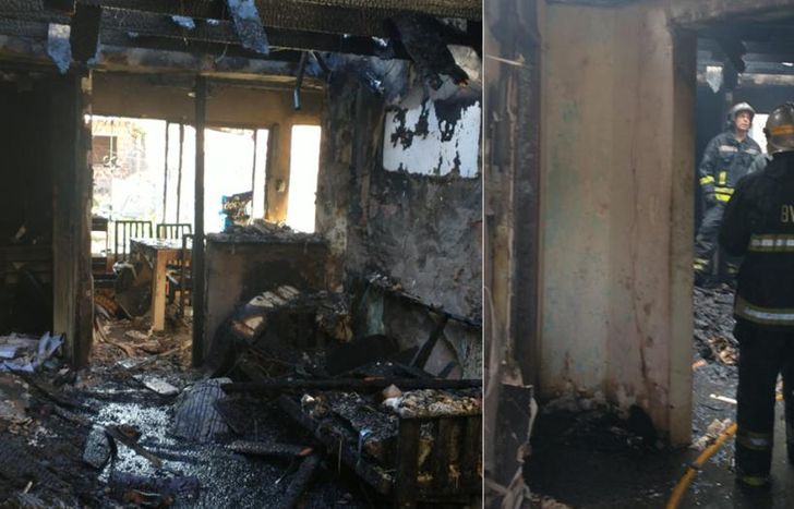 Hubo pérdidas totales tras el voraz incendio.