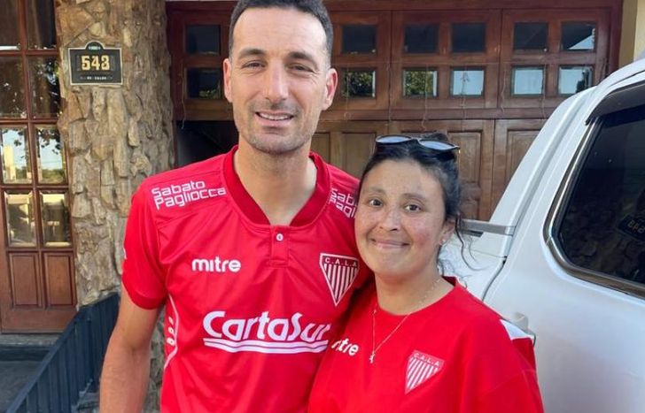 Un lujo que se dio la pareja de Lomas, hincha de Los Andes.