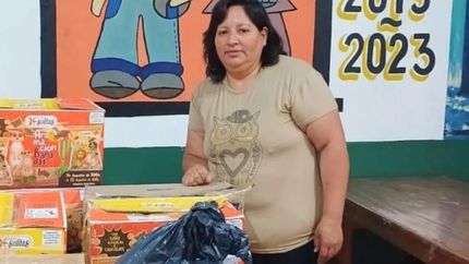 Las donaciones fueron entregadas al Hogar El Amparo de los Niños.