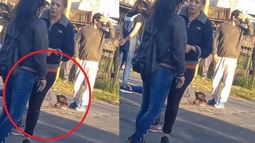 Imágenes del momento después del accidente.