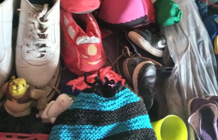 Algunas de las donaciones que irán para Lilian y su hijito.