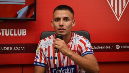 Axel Páez le hablo al hincha de Los Andes.