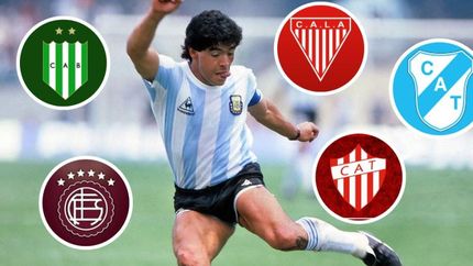 Diego Maradona fue recordado por los clubes de la región. Diego Maradona fue recordado por los clubes de la región.
