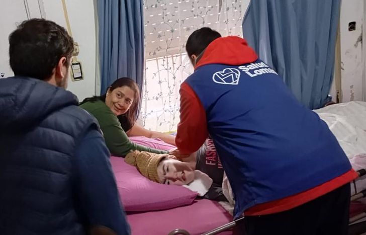 Vacunaron a 20 personas en sus hogares.