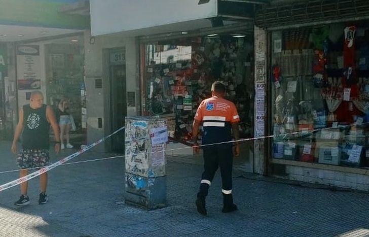 El siniestro ocurrió en la peatonal Laprida y Acevedo.