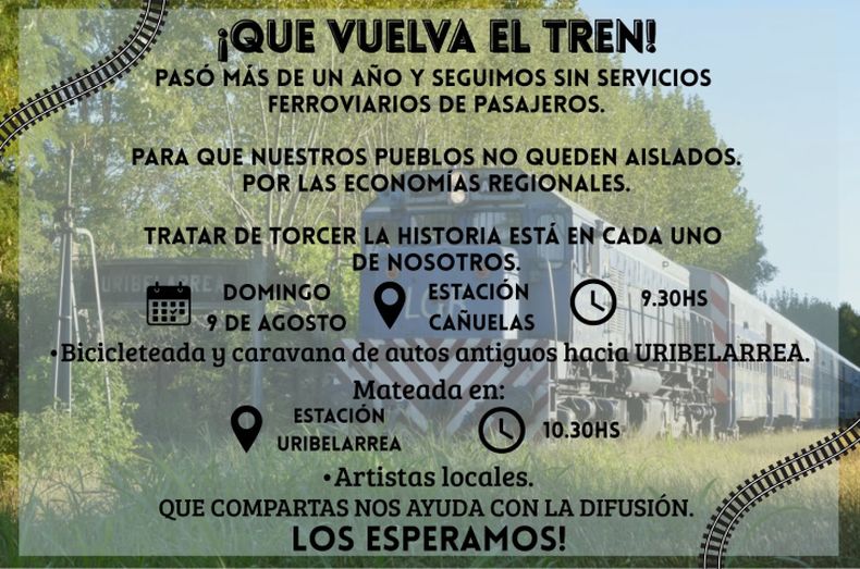 Vecinos, trabajadores, estudiantes y familias recalcan que el servicio de trenes es vital como eje de desarrollo social, cultural y econ&oacute;mico.