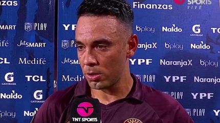 Nery Domínguez expresó su bronca por la derrota de Lanús ante Newells.