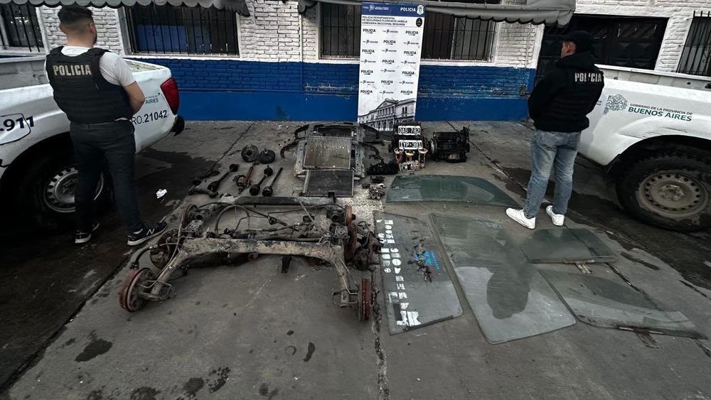 Encontraron varias autopartes robadas.