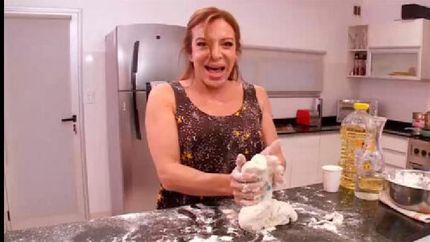 Lizy Tagliani, con las manos en la masa