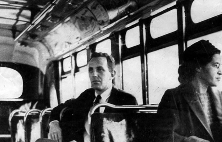 Rosa Parks, luchadora por los derechos de los afrodescendientes.