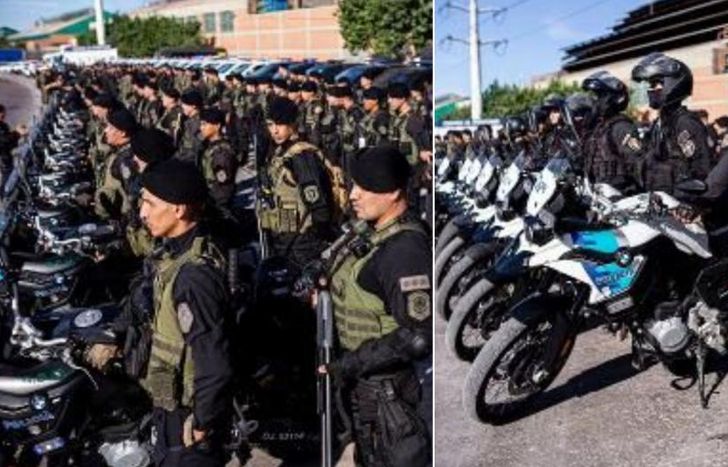 Las tareas de prevención contaron con una importante presencia policial.