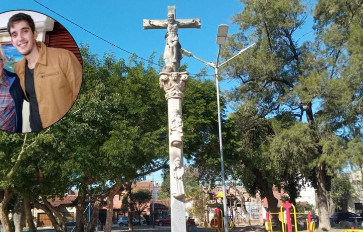 Los cruceiros, típicos en España y en Galicia, también se pueden ver en Lomas.